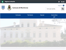 Tablet Screenshot of comune.montirone.bs.it